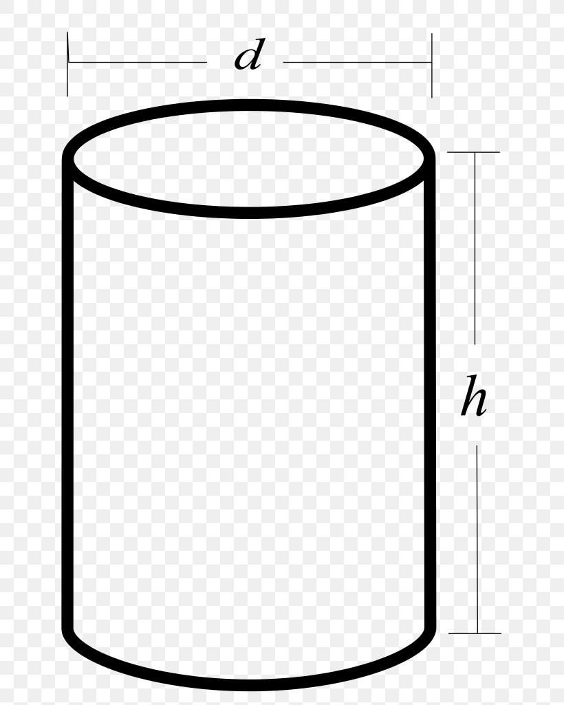 Cylinder Surface Area Geometry Volume, PNG, 669x1024px, Cylinder, Area, Black And White, Cuboid, Formula Download Free