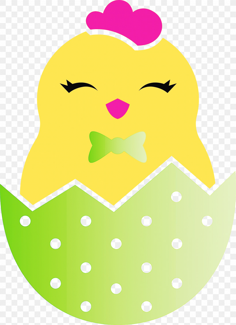 Chick In Eggshell Easter Day Adorable Chick, PNG, 2181x3000px, Chick In Eggshell, Adorable Chick, Easter Day, Polka Dot, Smile Download Free