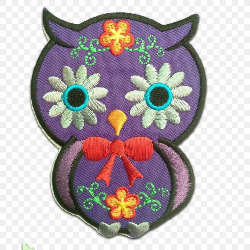 Owl Embroidered Patch Appliqué Embroidery Iron-on, PNG, 1100x1100px, Owl, Animal, Applique, Child, Color Download Free