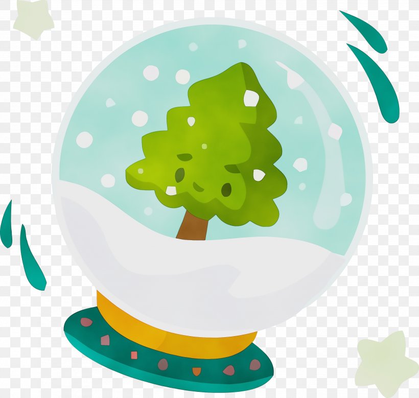Green, PNG, 2802x2665px, Christmas Decoration, Christmas Ornament, Green, Paint, Watercolor Download Free