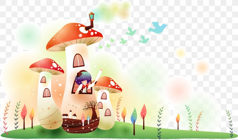 Mushroom 4K Resolution Wallpaper, PNG, 2060x1218px, 4k Resolution, Mushroom, Art, Cartoon, Common Mushroom Download Free
