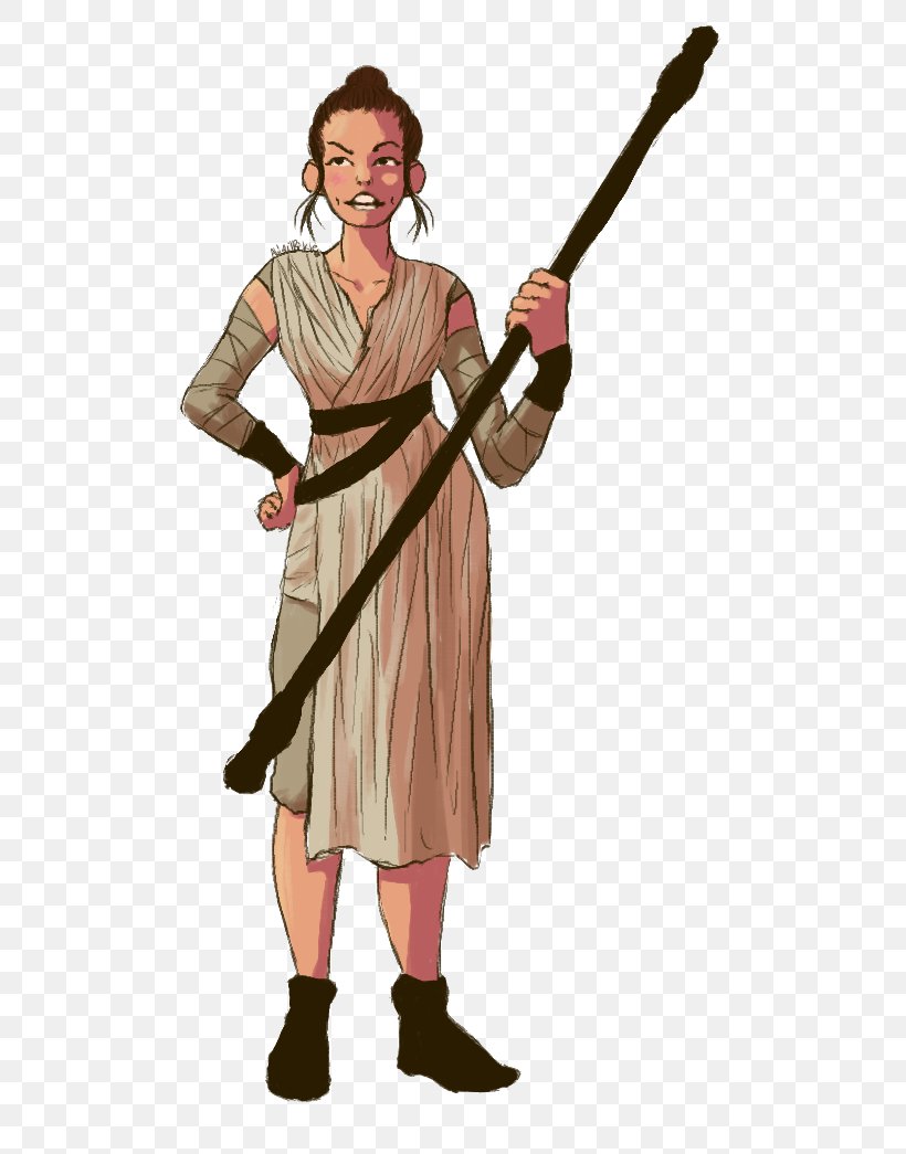 Rey Star Wars Episode VII J.J. Abrams Fan Art, PNG, 597x1045px, Rey, Art, Character, Clothing, Cold Weapon Download Free
