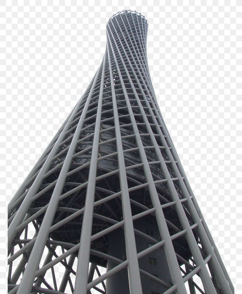Canton Tower CTF Finance Centre Guangzhou TV Tower Architecture, PNG, 768x994px, Canton Tower, Architecture, Black And White, Brutalist Architecture, Building Download Free