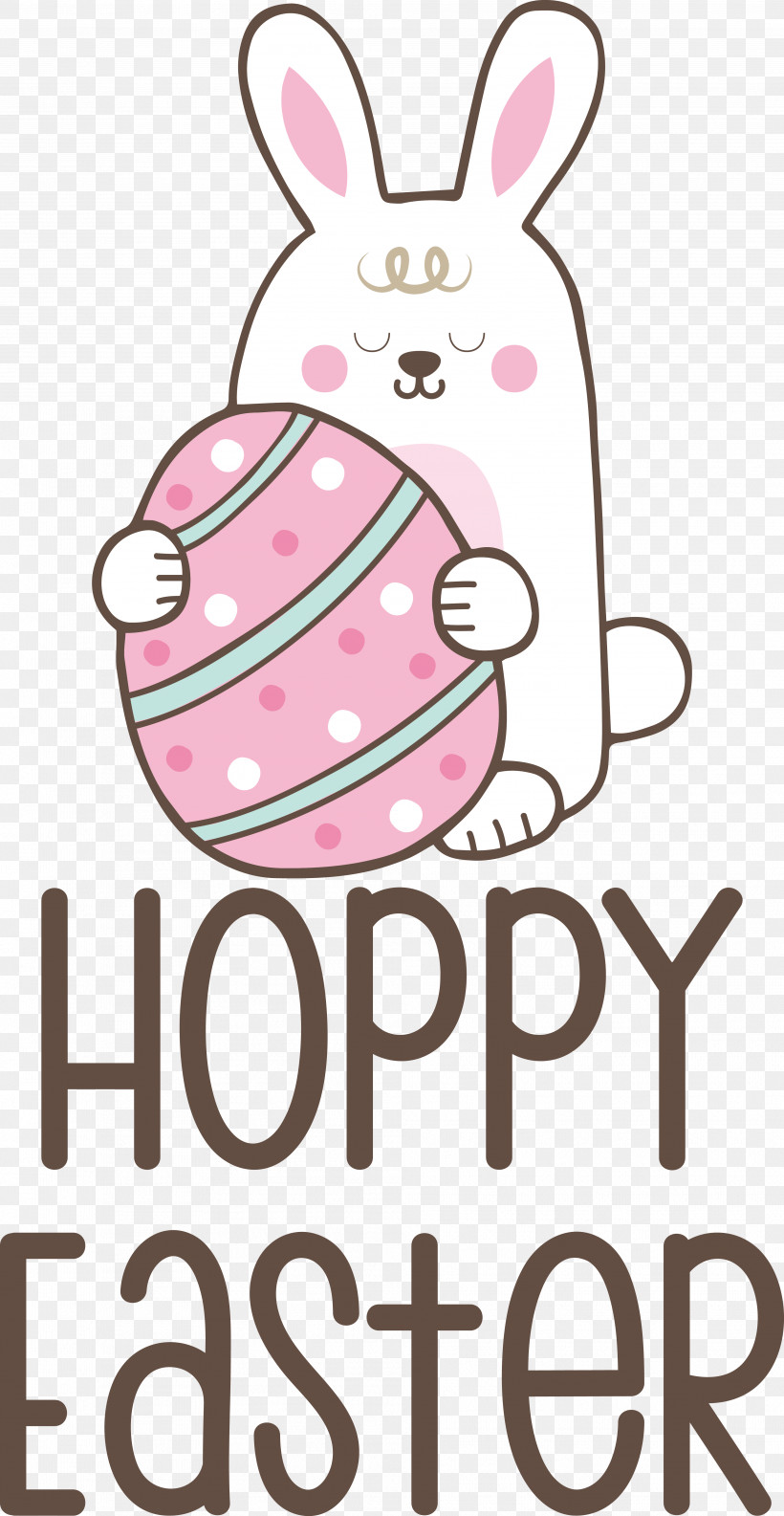 Easter Bunny, PNG, 3963x7664px, Easter Bunny, Line, Meter, Pink M, Rabbit Download Free