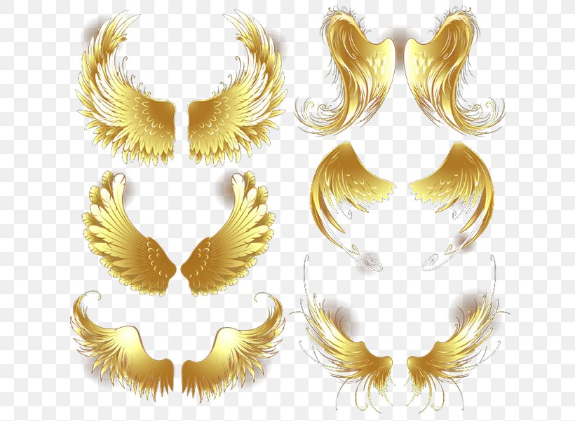 Wing Download Gold, PNG, 650x601px, Wing, Designer, Eyelash, Feather, Gold Download Free