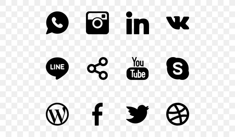 Social Media Computer Software Clip Art, PNG, 560x480px, Social Media, Area, Black, Black And White, Brand Download Free