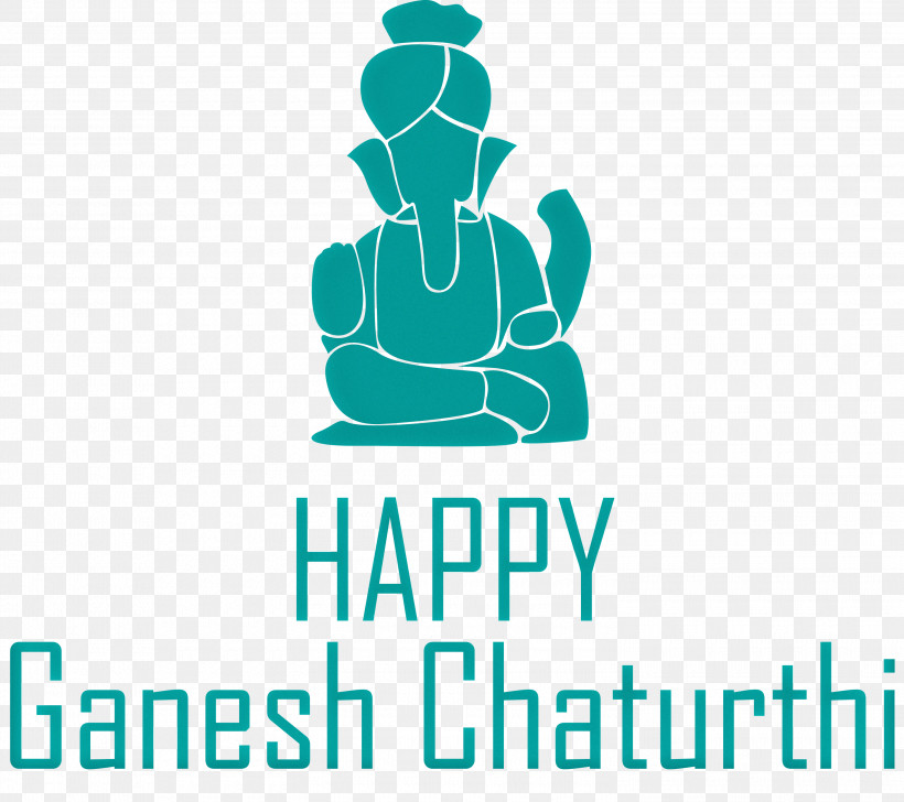 Happy Ganesh Chaturthi Ganesh Chaturthi, PNG, 3000x2666px, Happy Ganesh Chaturthi, Behavior, Ganesh Chaturthi, Line, Logo Download Free