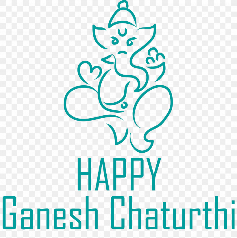 Happy Ganesh Chaturthi Ganesh Chaturthi, PNG, 2989x3000px, Happy Ganesh Chaturthi, Behavior, Ganesh Chaturthi, Happiness, Line Download Free