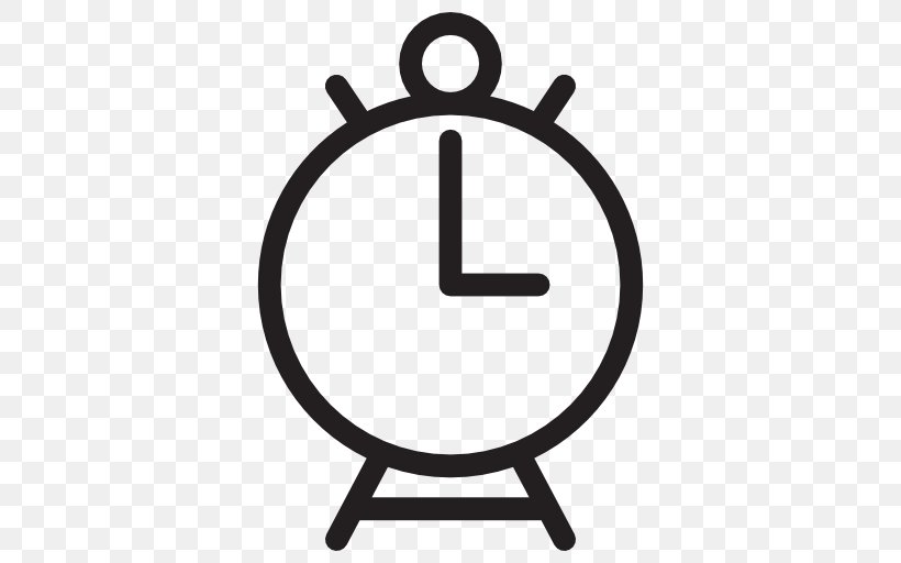 Alarm Clocks Timer, PNG, 512x512px, Alarm Clocks, Area, Black And White, Clock, Symbol Download Free