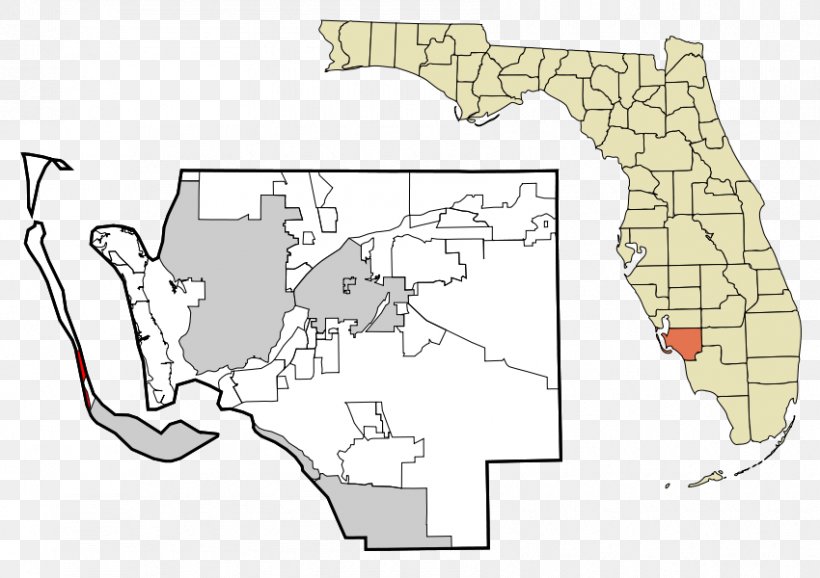 Fort Myers Beach Pineland Estero Sanibel San Carlos Park, PNG, 850x600px, Fort Myers Beach, Area, Diagram, Estero, Florida Download Free