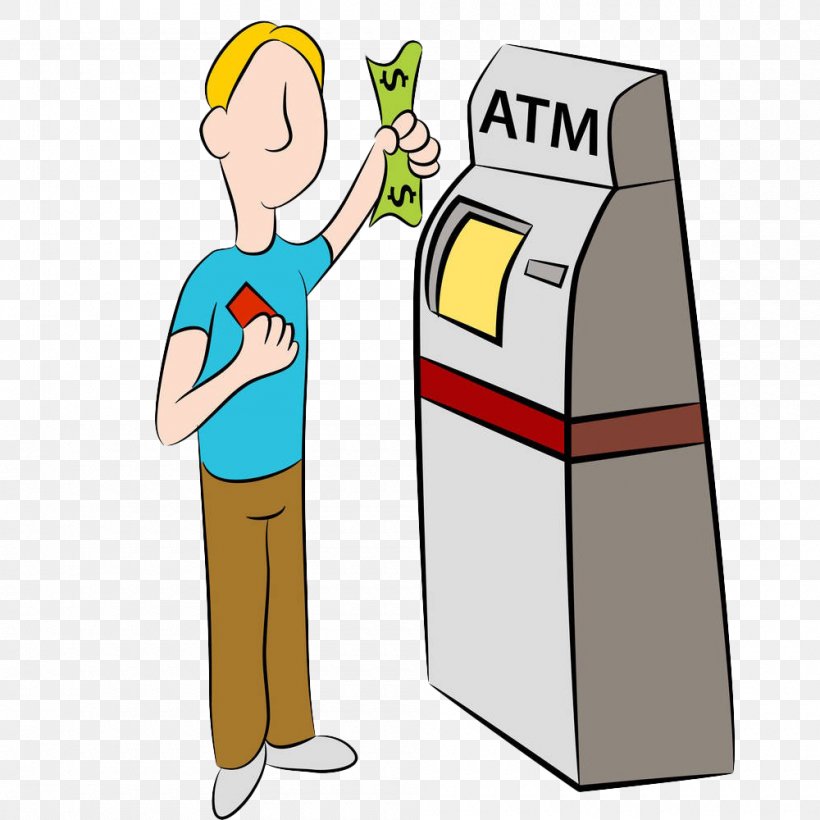 Automated Teller Machine Clip Art Png 1000x1000px Automated Teller Machine Area Can Stock Photo Cartoon Drawing