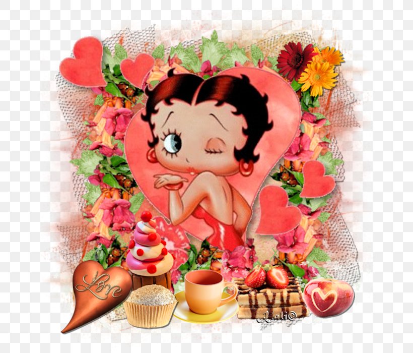 Betty Boop Image Morning Cartoon Floral Design, PNG, 672x700px, Watercolor, Cartoon, Flower, Frame, Heart Download Free