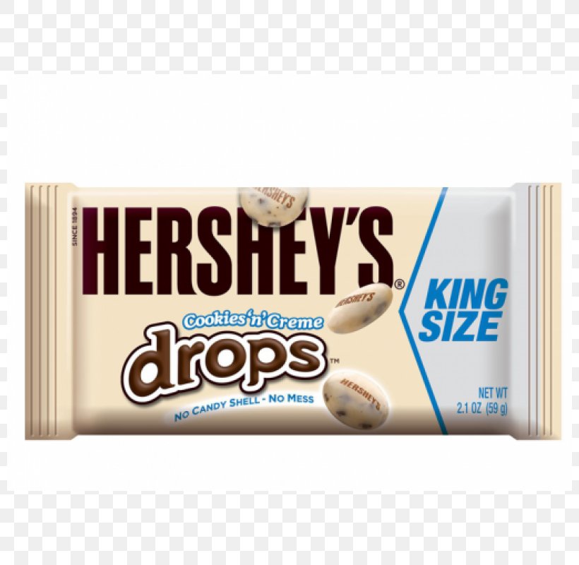 Hershey's Cookies 'n' Creme Drops Chocolate Bar White Chocolate Dairy Products, PNG, 800x800px, Chocolate Bar, Brand, Dairy, Dairy Product, Dairy Products Download Free