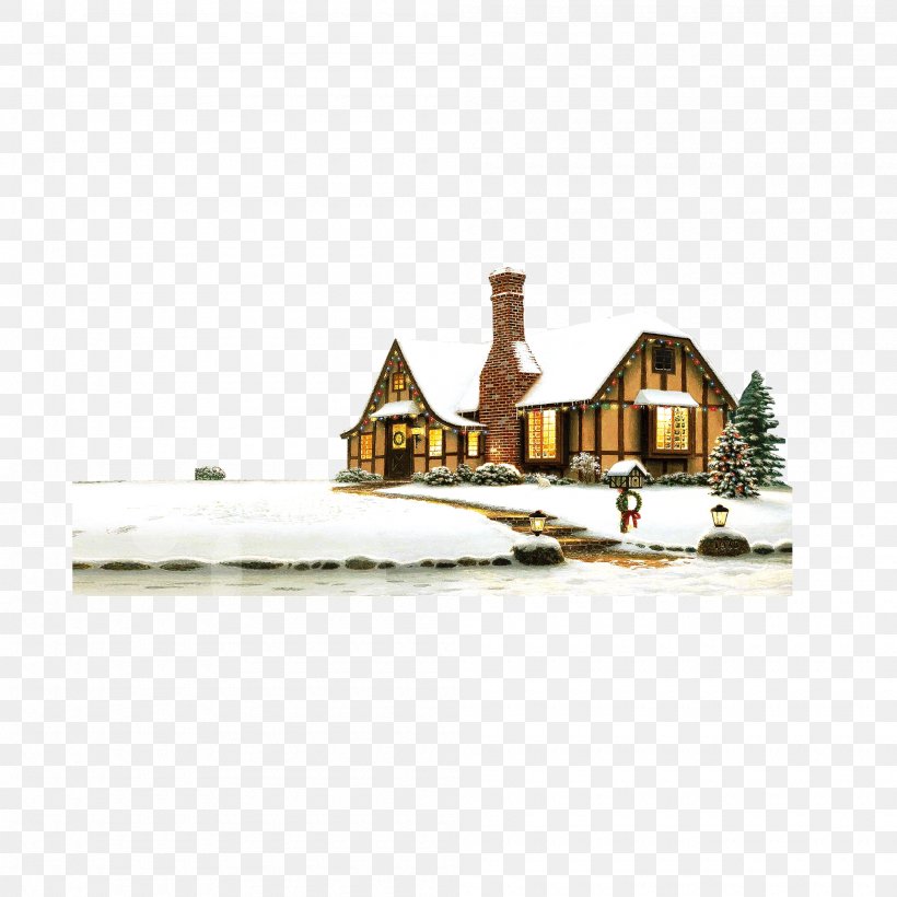 SnowFall Free Painting Christmas Winter, PNG, 2000x2000px, Snowfall Free, Art, Christmas, Cottage, Drawing Download Free