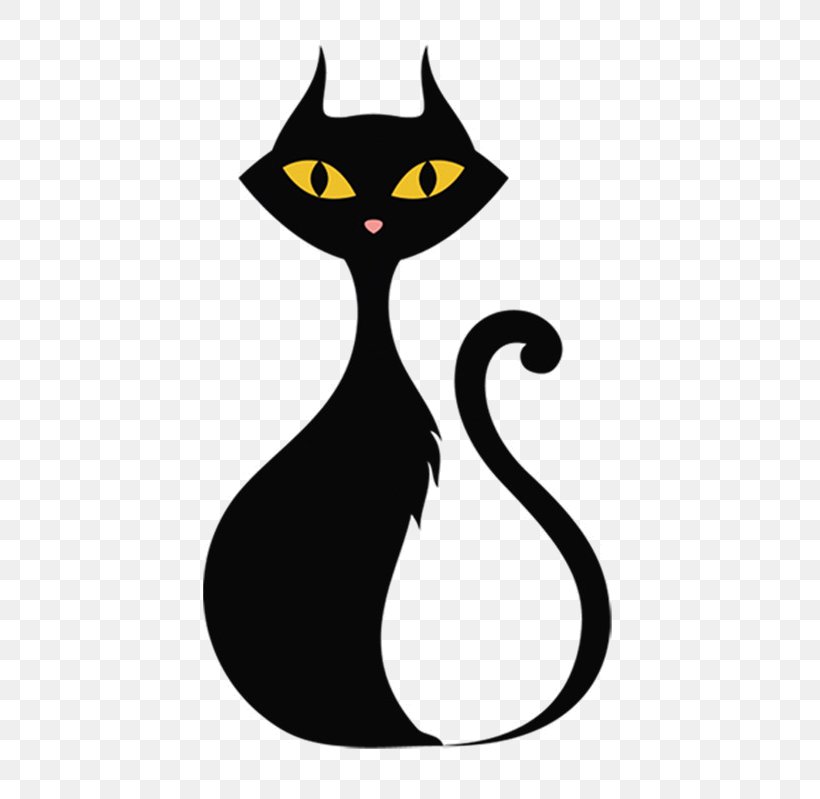 Black Cat Clip Art Drawing Kitten, PNG, 543x799px, Cat, Black Cat, Carnivore, Cartoon, Drawing Download Free
