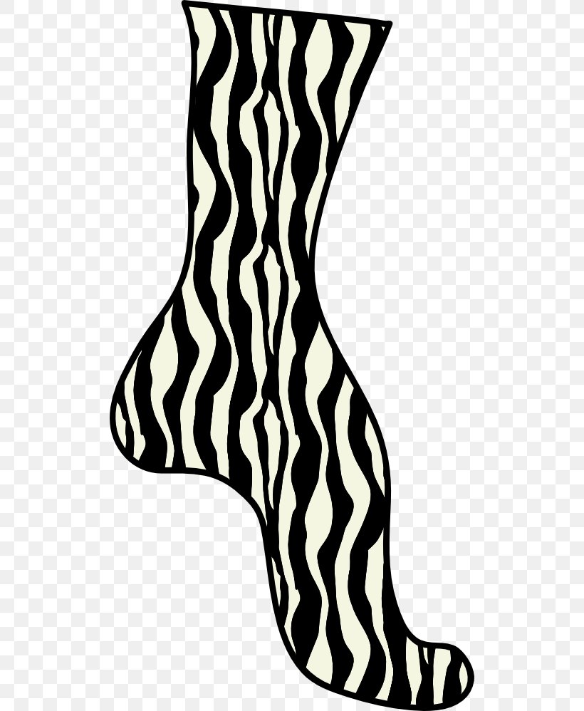 Clip Art Image, PNG, 512x998px, Sock, Black, Black And White, Clothing, Color Image Download Free