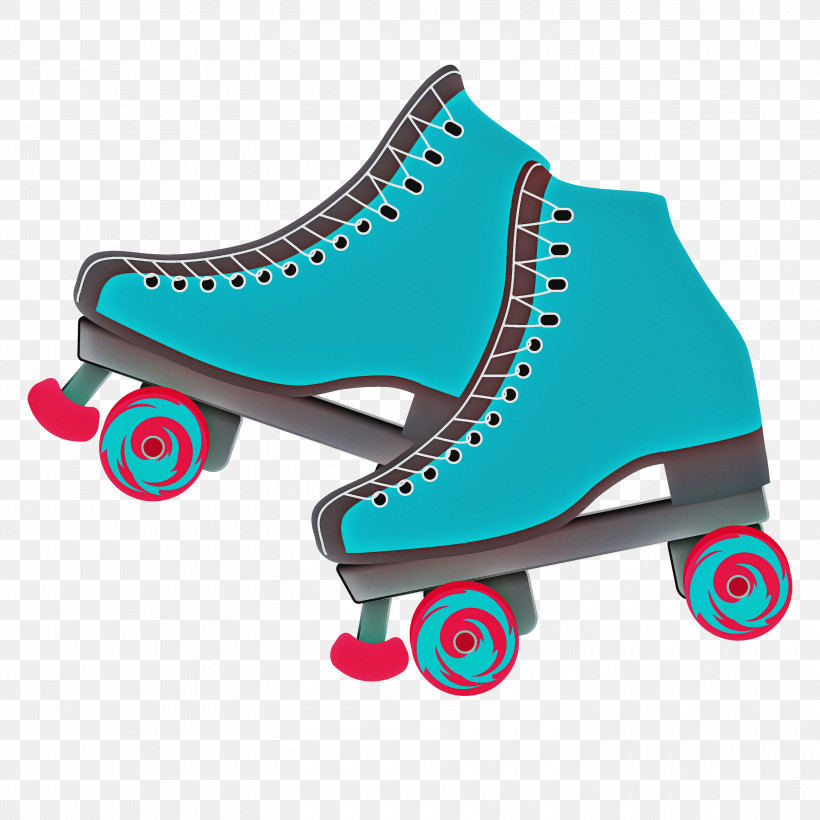 Footwear Roller Skates Quad Skates Roller Skating Roller Sport, PNG, 3000x3000px, Footwear, Aqua, Artistic Roller Skating, Athletic Shoe, Cleat Download Free