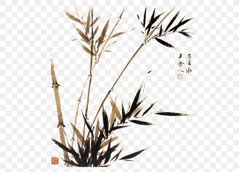 Ink Wash Painting Bamboo Chinese Painting, PNG, 591x591px, Ink Wash Painting, Art, Bamboo, Black And White, Branch Download Free