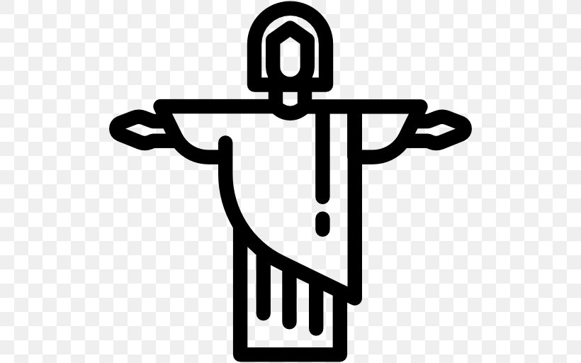 Christ The Redeemer Clip Art, PNG, 512x512px, Christ The Redeemer, Black, Black And White, Brazil, Monument Download Free