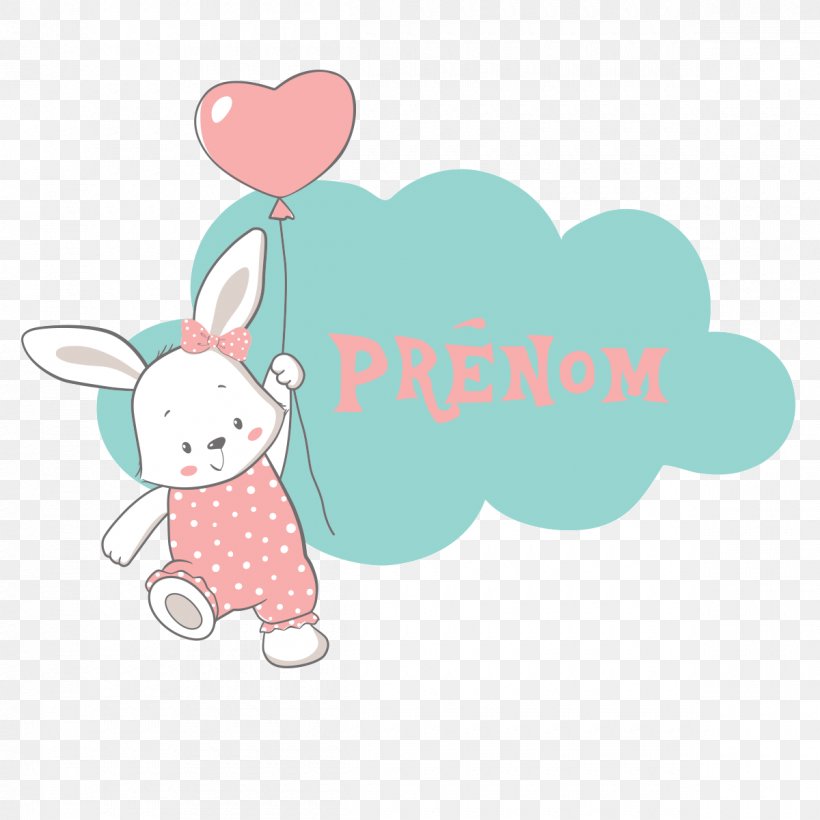 Rabbit Sticker Wall Decal Vinyl Group, PNG, 1200x1200px, Watercolor, Cartoon, Flower, Frame, Heart Download Free