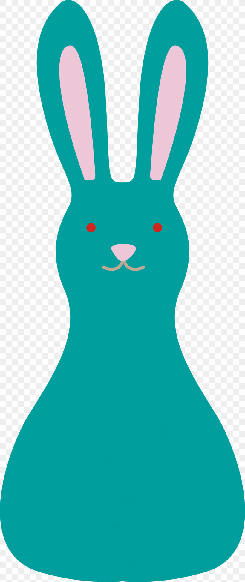 Easter Bunny, PNG, 1264x3000px, Cartoon Rabbit, Cute Rabbit, Easter Bunny, Geometry, Green Download Free