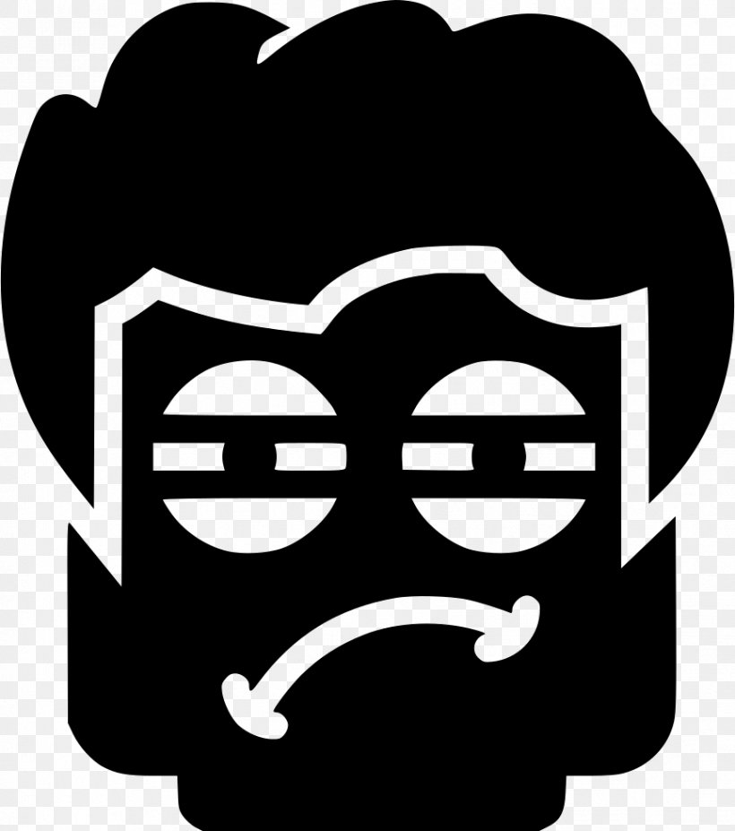 Emoticon Emoji Smiley, PNG, 866x980px, Emoticon, Black, Black And White, Emoji, Facial Hair Download Free