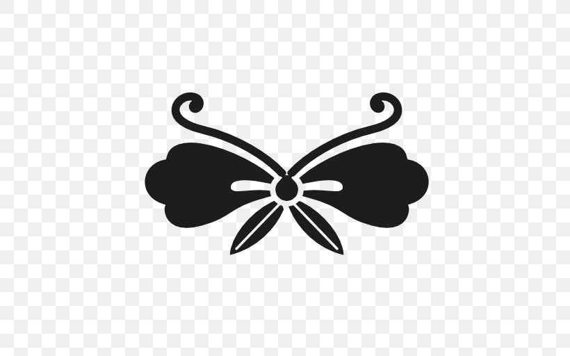 Japanmakake, PNG, 512x512px, Icon Design, Art, Black And White, Butterfly, Flower Download Free