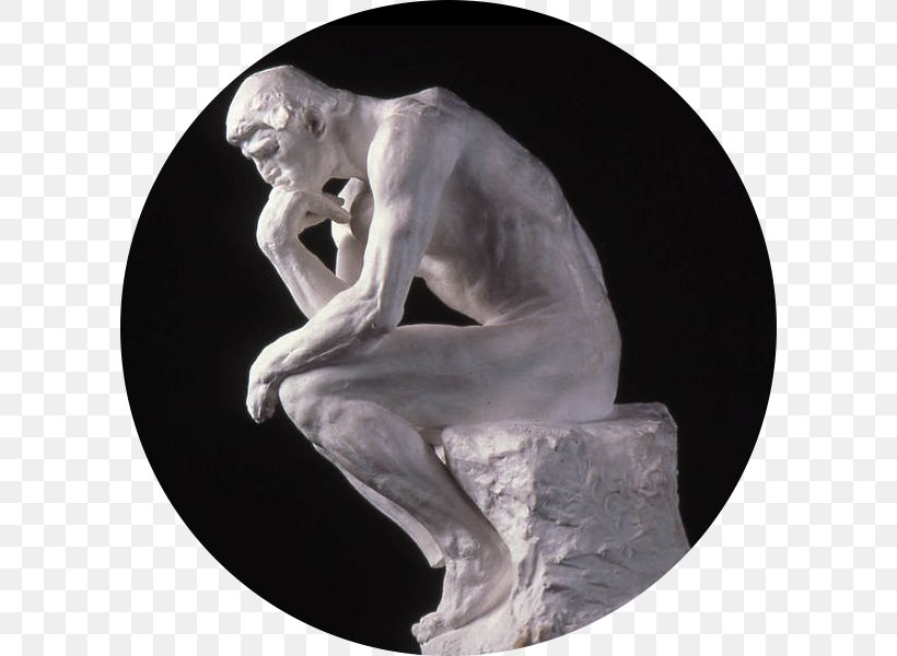 The Thinker Sculpture The Gates Of Hell Skulpturensammlung Statue, PNG, 600x600px, Thinker, Art, Auguste Rodin, Black And White, Bronze Sculpture Download Free
