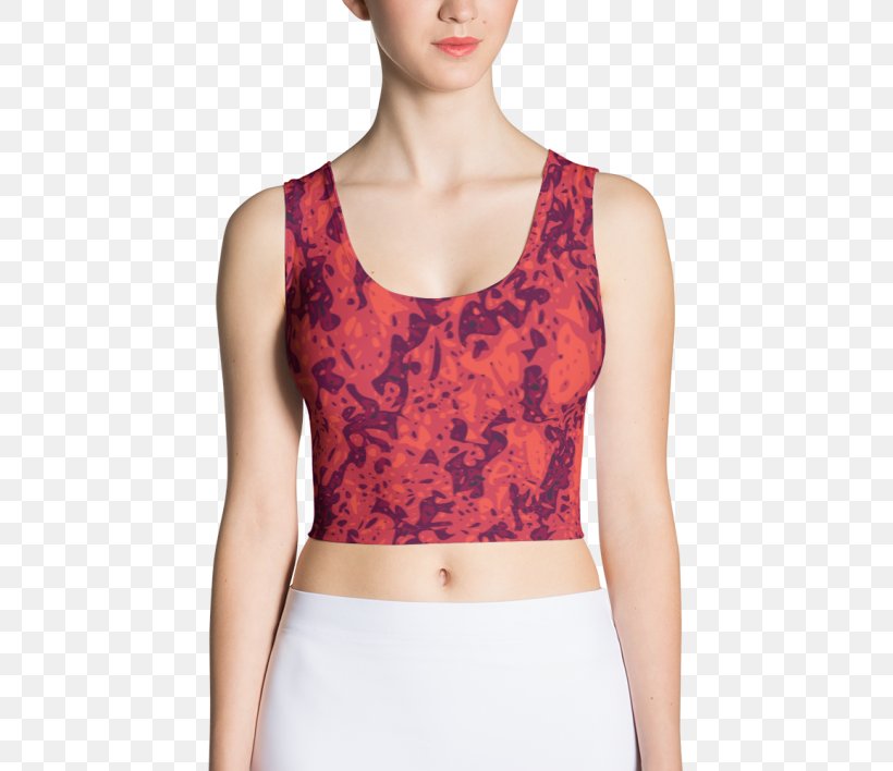 Crop Top Clothing Textile Spandex, PNG, 570x708px, Watercolor, Cartoon, Flower, Frame, Heart Download Free