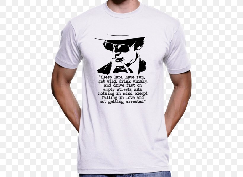 Printed T-shirt Hoodie Fear And Loathing In Las Vegas, PNG, 600x600px, Tshirt, Active Shirt, Brand, Clothing, Crew Neck Download Free