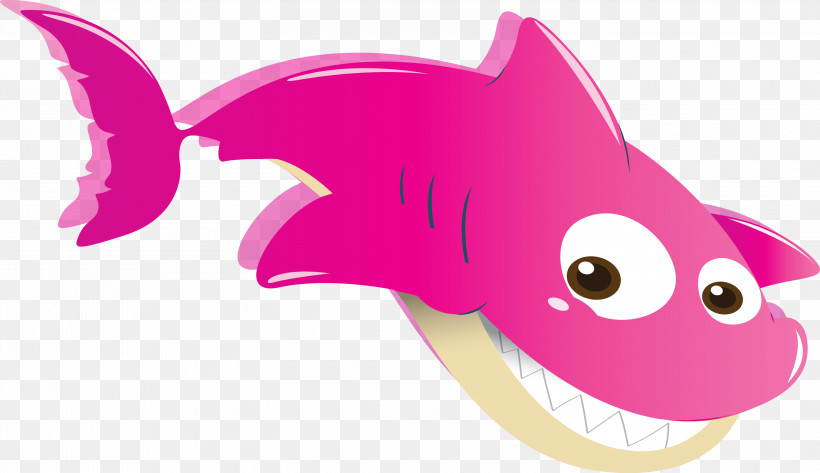 Pink Cartoon Fish Fish Mouth, PNG, 3000x1734px, Pink, Cartoon, Fish, Magenta, Material Property Download Free