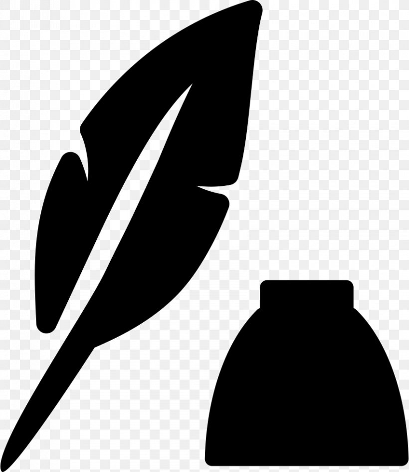 Quill Ink Clip Art, PNG, 850x980px, Quill, Black, Black And White, Bottle, Fountain Pen Download Free