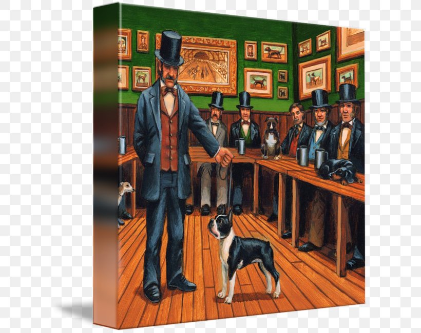 Boston Terrier Gallery Wrap Canvas Human Behavior Art, PNG, 619x650px, Boston Terrier, Art, Behavior, Canvas, Dog Download Free