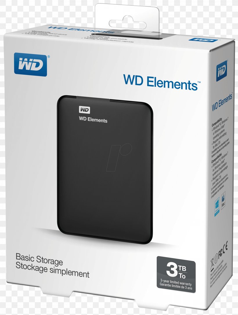 Hard Drives Western Digital WD Elements Portable HDD Terabyte USB 3.0, PNG, 2024x2676px, Hard Drives, Computer Data Storage, Data, Data Storage, Electronic Device Download Free
