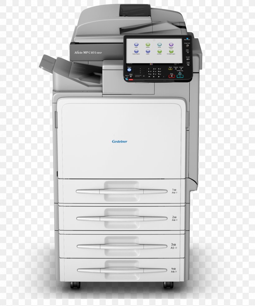 Photocopier Ricoh Multi-function Printer Gestetner, PNG, 1414x1695px, Photocopier, Color, Gestetner, Image Scanner, Inkjet Printing Download Free
