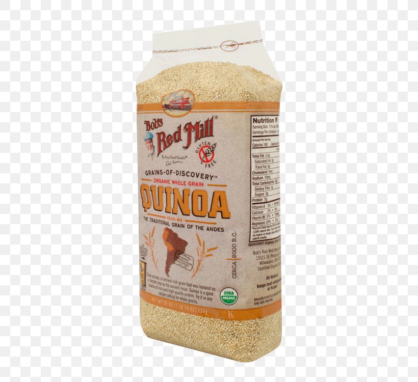 Bob's Red Mill Whole Grain Quinoa Cereal, PNG, 750x750px, Whole Grain, Breakfast Cereal, Cereal, Commodity, Farro Download Free