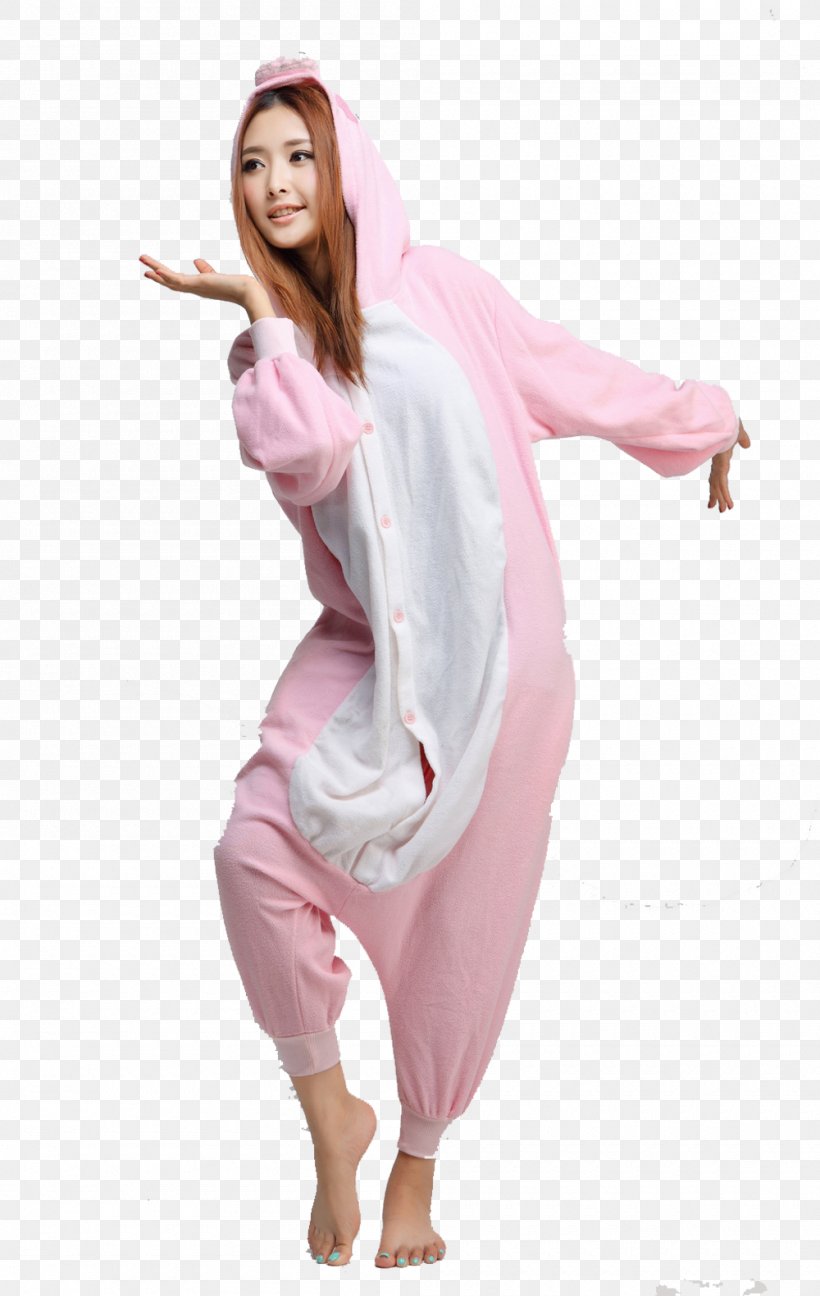 Pig Hello Kitty Pajamas Costume Kigurumi, PNG, 1000x1581px, Pig, Adult, Clothing, Cosplay, Costume Download Free