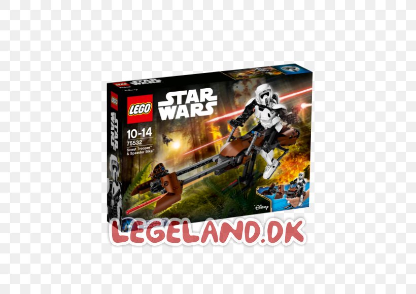 Speeder Bike Lego Star Wars Imperial Scout Trooper Toy, PNG, 580x580px, Speeder Bike, Clone Trooper, Cobi, Ewok, Hamleys Download Free