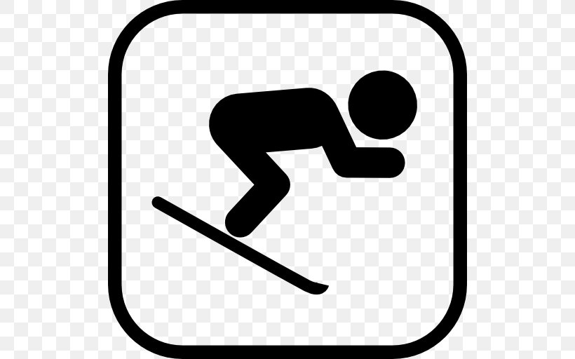 Winter Olympic Games Skiing Sport Clip Art, PNG, 512x512px, Winter Olympic Games, Area, Black, Black And White, Logo Download Free