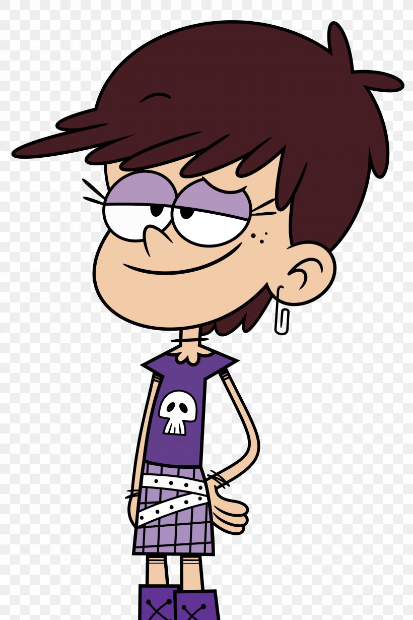 Luna Loud Lincoln Loud Lori Loud Luan Loud The Loud House, PNG, 3000x4500px, Watercolor, Cartoon, Flower, Frame, Heart Download Free