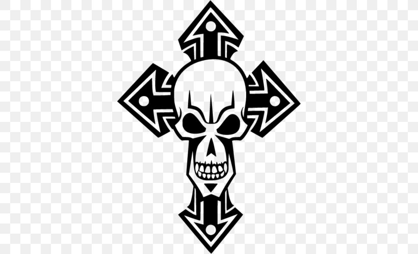 Christian Cross Clip Art, PNG, 500x500px, Christian Cross, Black, Black And White, Bone, Brand Download Free