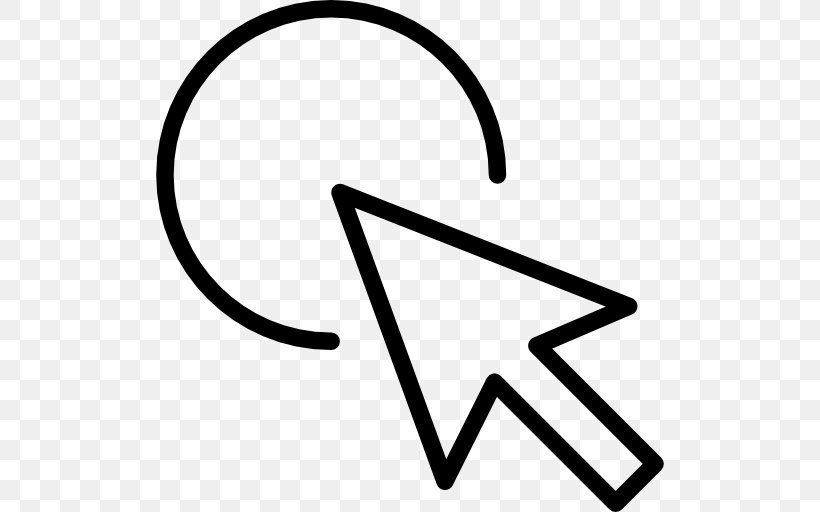 Computer Mouse Pointer Cursor, PNG, 512x512px, Computer Mouse, Area, Black And White, Cursor, Pointer Download Free