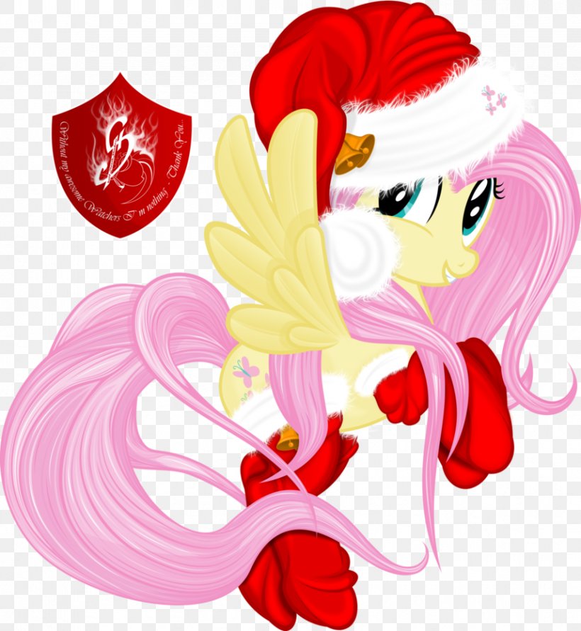 Fluttershy Pony Derpy Hooves Rarity Rainbow Dash, PNG, 857x932px, Fluttershy, Art, Cartoon, Christmas, Cut Flowers Download Free