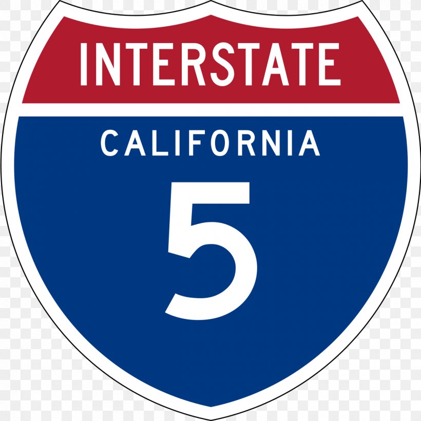 Interstate 5 In California Los Angeles California State Route 14 Interstate 10 Interstate 70, PNG, 1200x1200px, Interstate 5 In California, Area, Blue, Brand, California Download Free