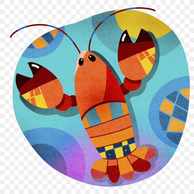 Lobster Shrimp Illustration, PNG, 1024x1024px, Lobster, Art, Beak, Butterfly, Cartoon Download Free