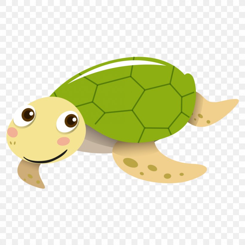 Sea Turtle Tortoise Vector Graphics, PNG, 1000x1000px, Sea Turtle, Animation, Avatar, Cartoon, Fauna Download Free