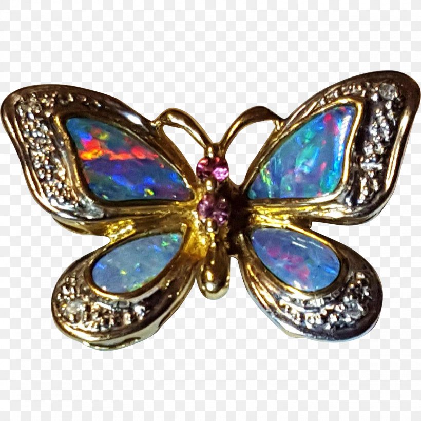 Opal Butterfly Brooch Charms & Pendants Necklace, PNG, 1548x1548px, Opal, Antique, Body Jewellery, Body Jewelry, Brooch Download Free