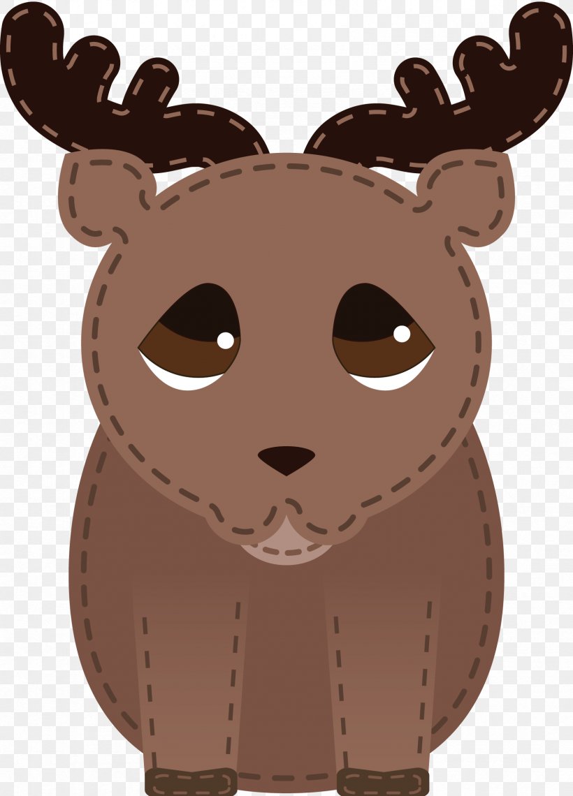 Reindeer Antler Cartoon Snout, PNG, 1692x2353px, Reindeer, Antler, Bear, Brown, Carnivoran Download Free