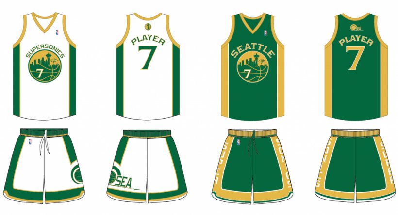 Seattle Supersonics New York City Jersey Clip Art, PNG, 1024x555px, Seattle, Brand, Clothing, Drawing, Green Download Free