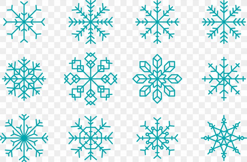 Snowflake Euclidean Vector Shape, PNG, 5719x3766px, Snowflake, Aqua, Border, Geometry, Ice Download Free